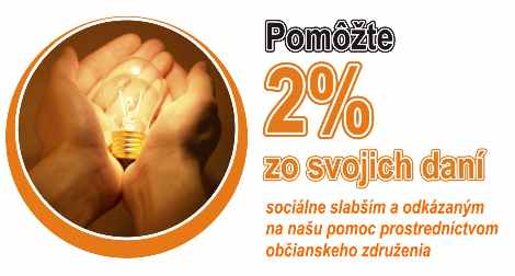 Pom��te - 2 % zo svojich dan�